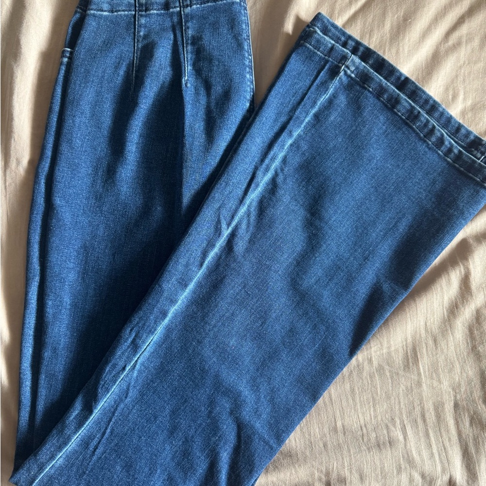 Maurices Dark Blue Flare Jeans - Picture 1 of 2